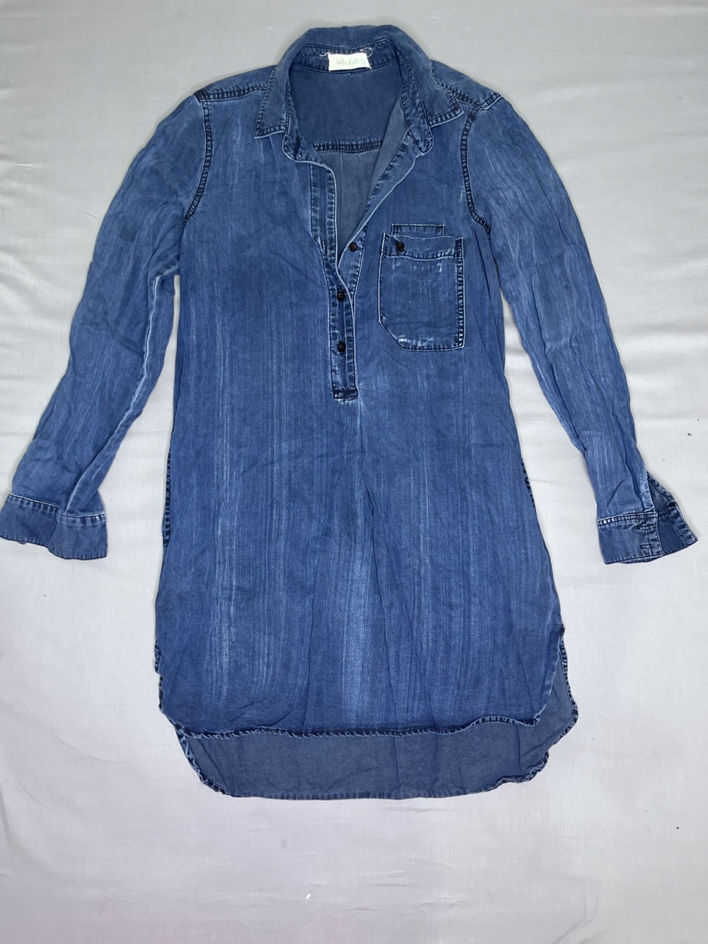 Bella Dahl Blue Denim Tunic Dress Size Small